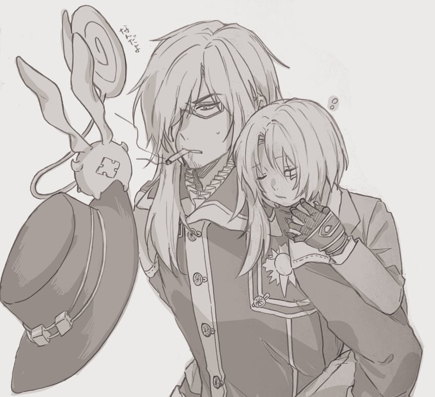 allen walker, timcanpy, and cross marian (d.gray-man) drawn by richiumu