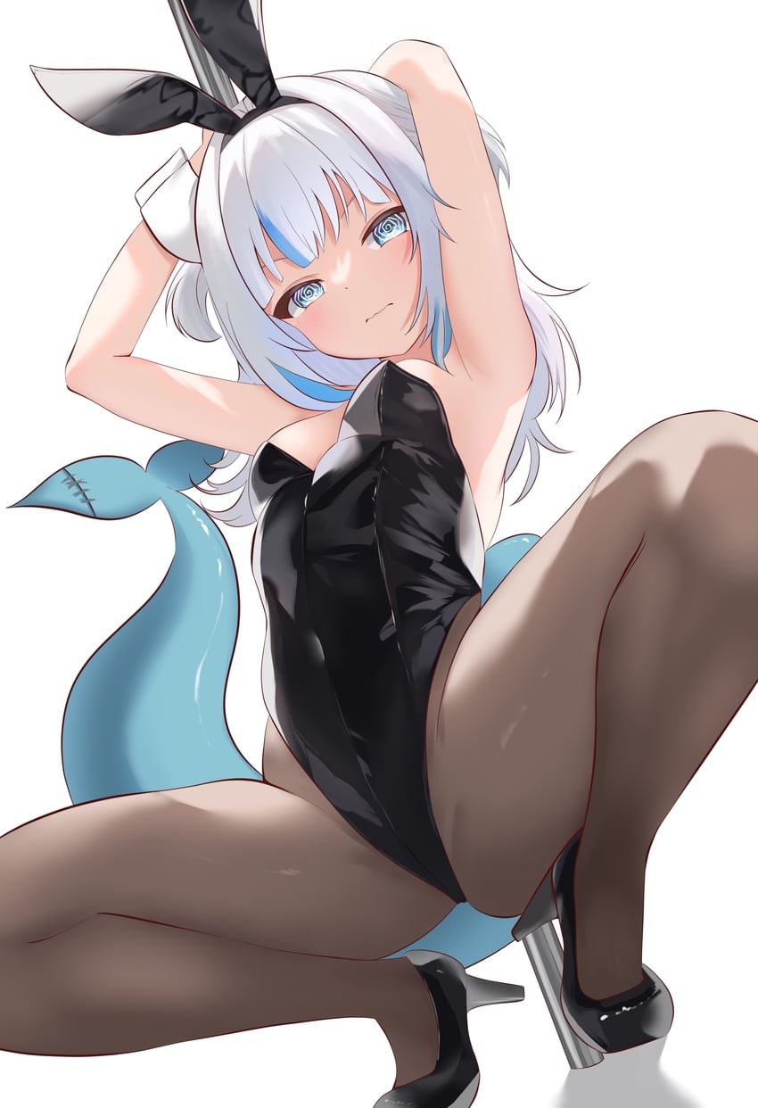 gawr gura (hololive and 1 more) drawn by ryu160303
