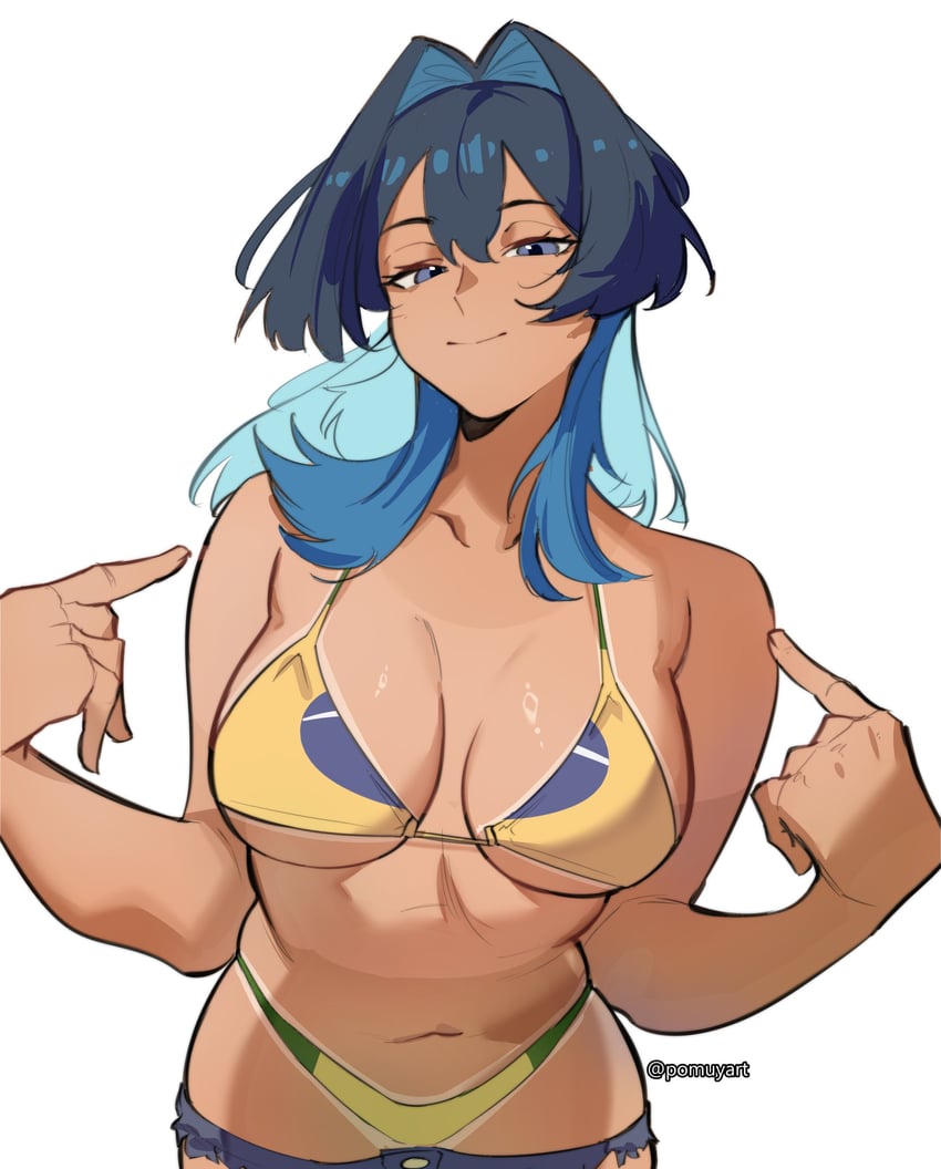 ouro kronii (hololive and 1 more) drawn by pomuya