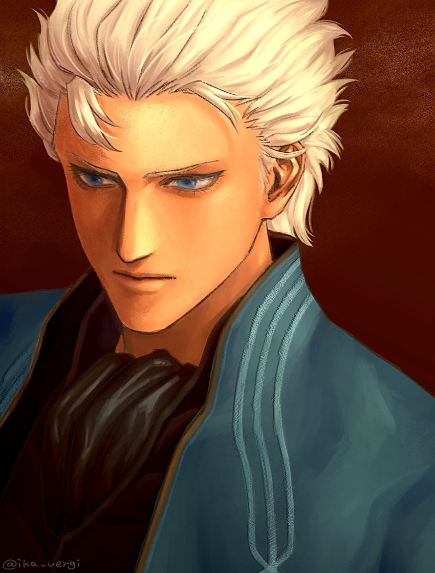 vergil (devil may cry and 1 more) drawn by ika_vergi