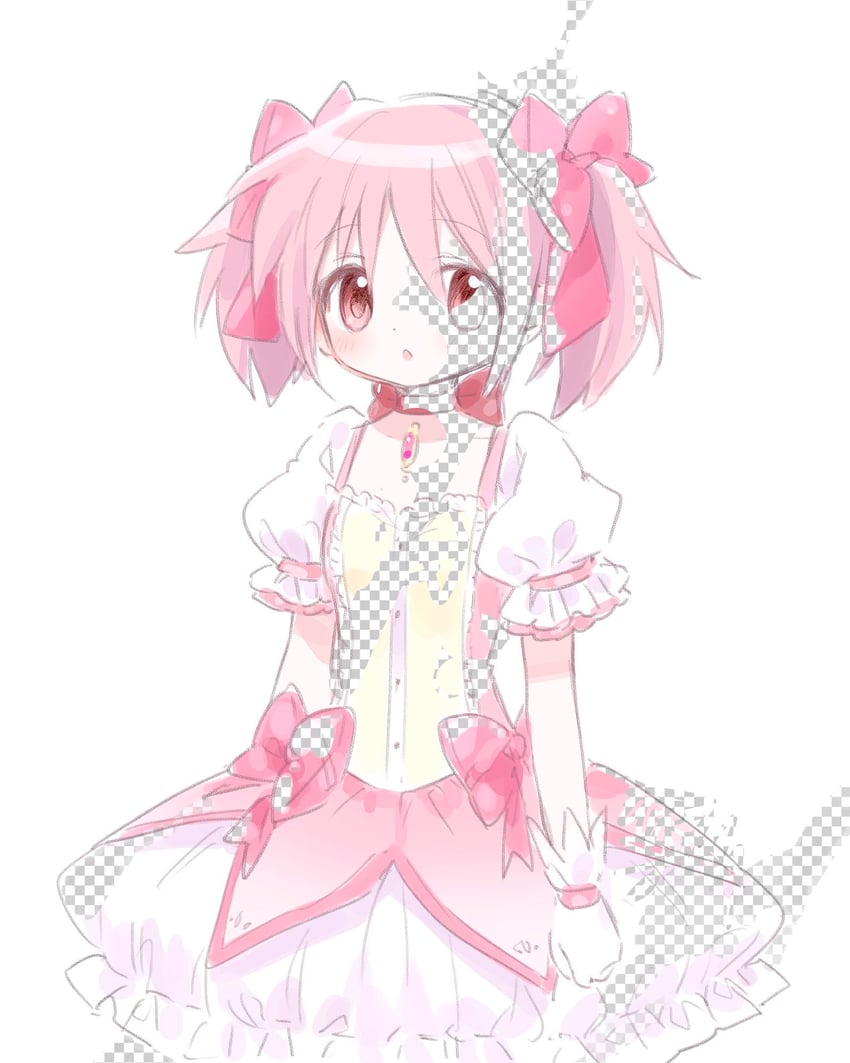 kaname madoka (mahou shoujo madoka magica) drawn by mipi_(u3u_00)