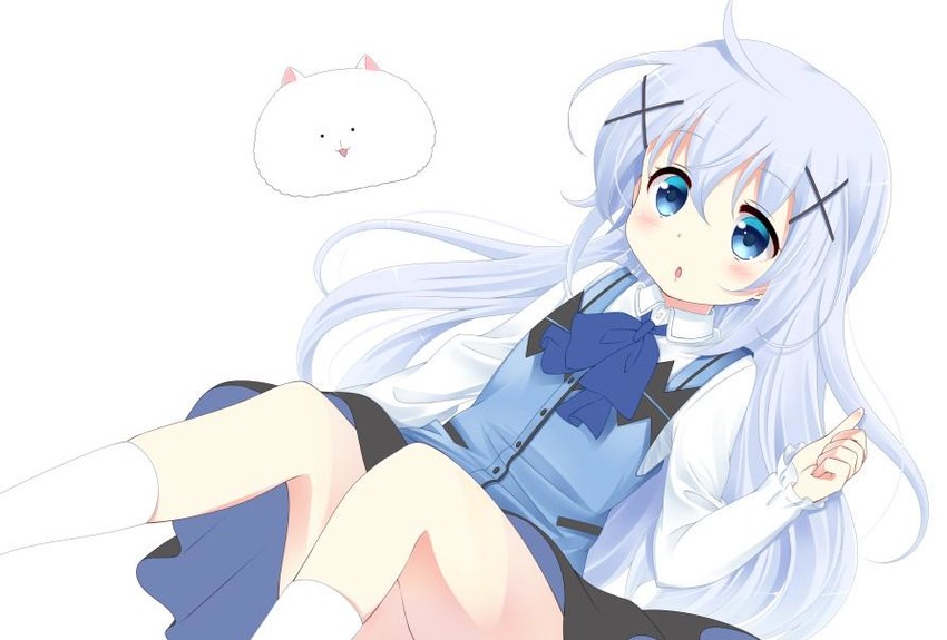 kafuu chino and tippy (gochuumon wa usagi desu ka?) drawn by haruki_(colorful_macaron)