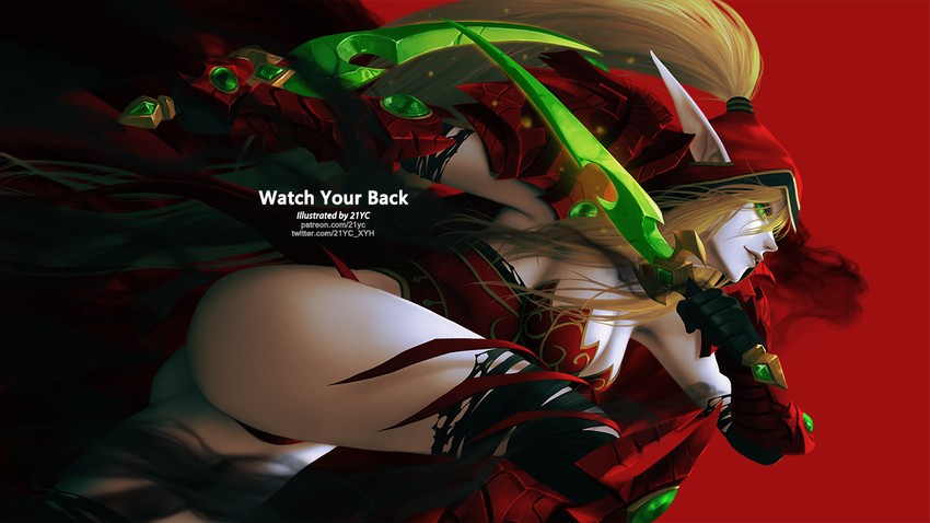 rogue and valeera sanguinar (warcraft and 1 more) drawn by 21yc_(september_breeze)