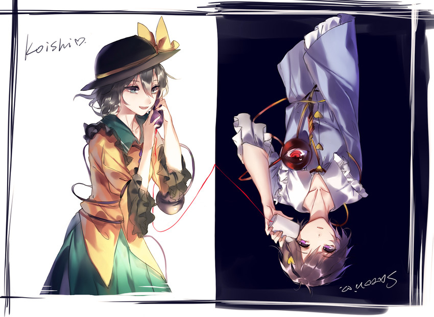 komeiji koishi and komeiji satori (touhou) drawn by hug_(yourhug)