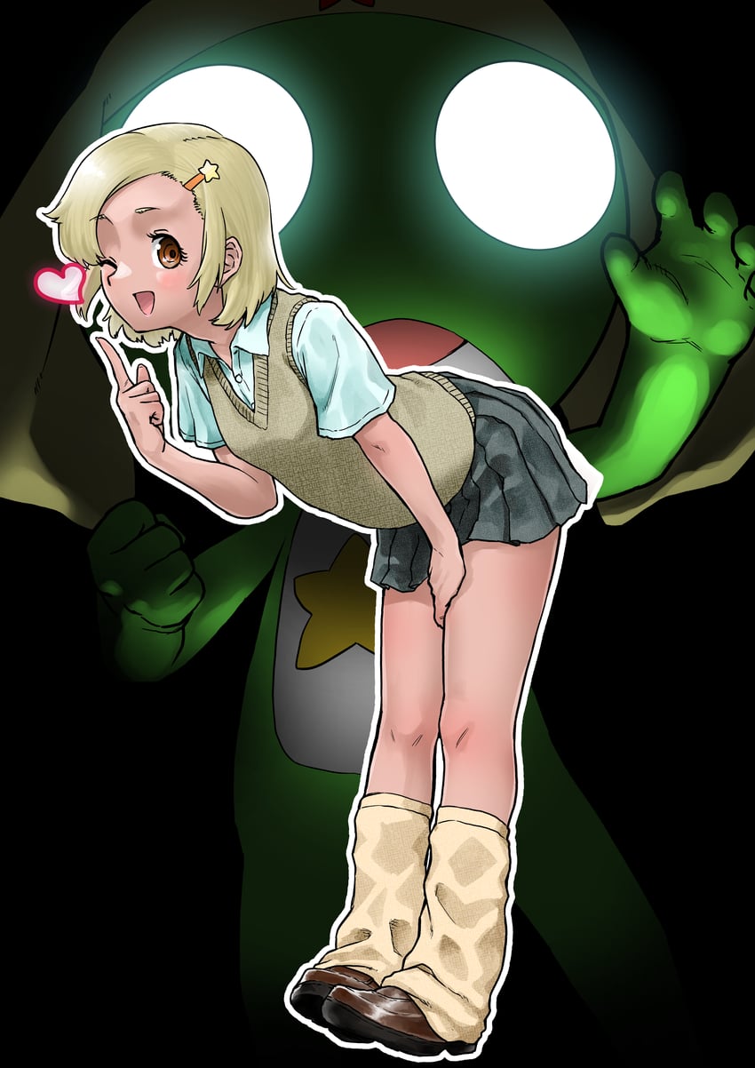 keroro and angol mois (keroro gunsou) drawn by nemaki_(nemaki87456)