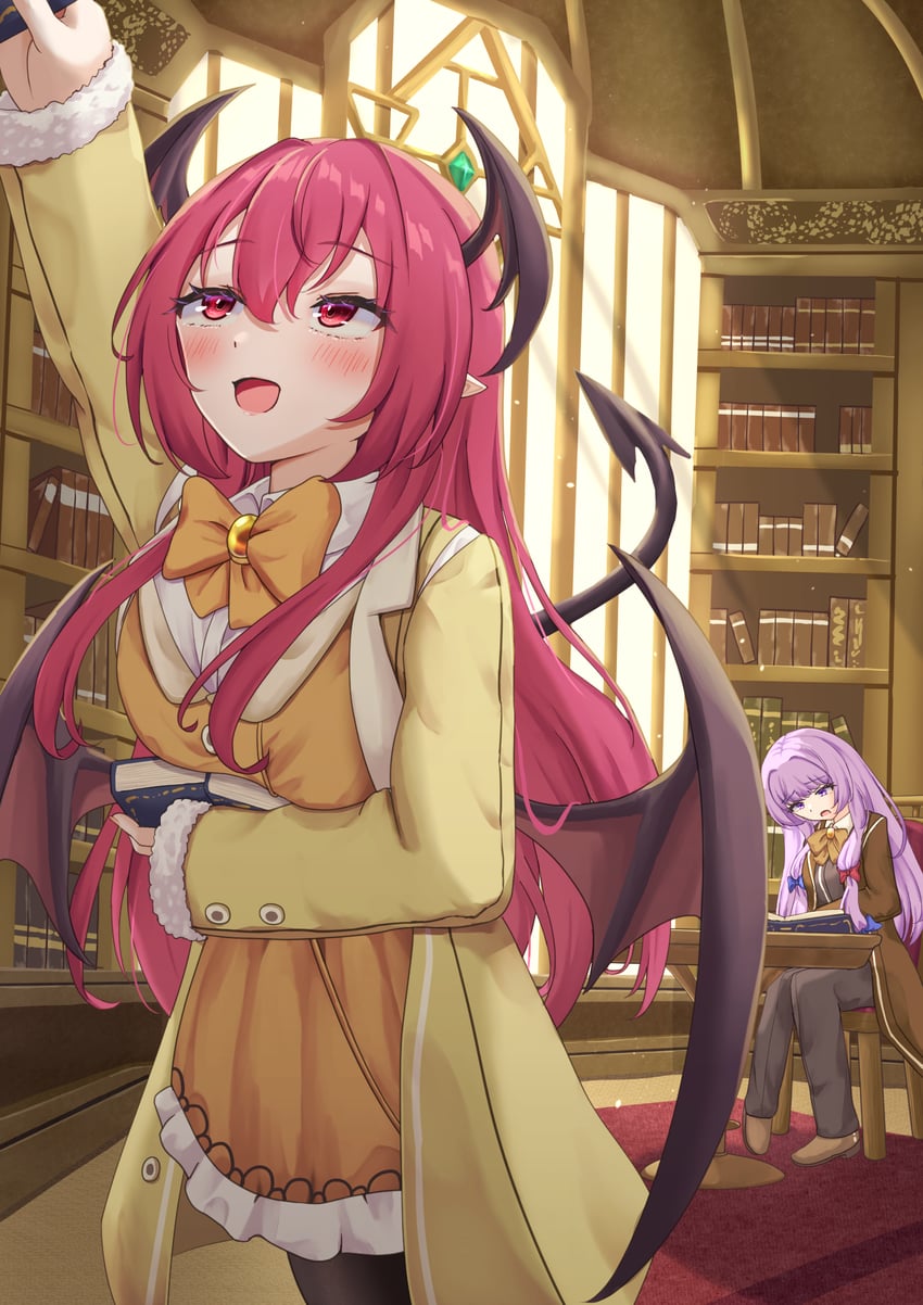 patchouli knowledge, koakuma, malkuth, and tiphereth a (touhou and 2 more) drawn by mizunisabano
