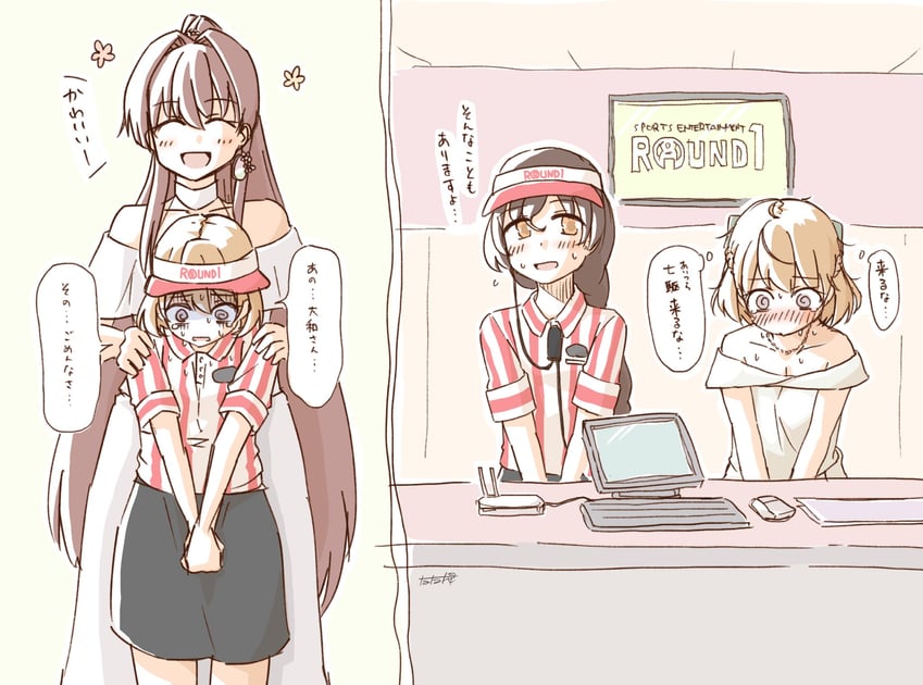 souya, yamato, and oboro (kantai collection and 1 more) drawn by tatahai