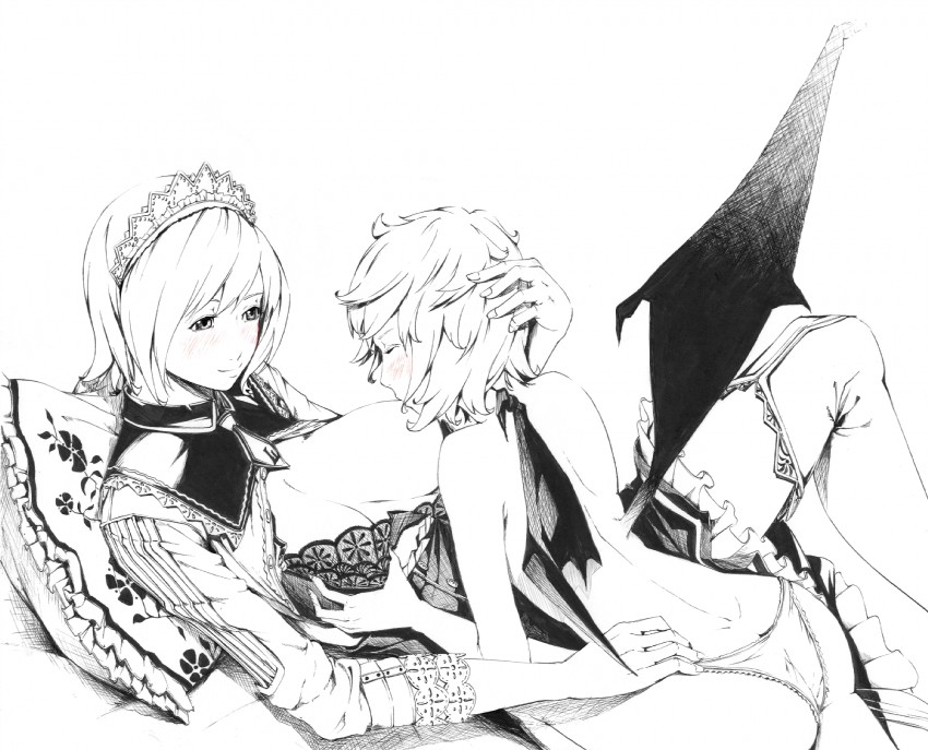 remilia scarlet and izayoi sakuya (touhou) drawn by sousou_(sousouworks)