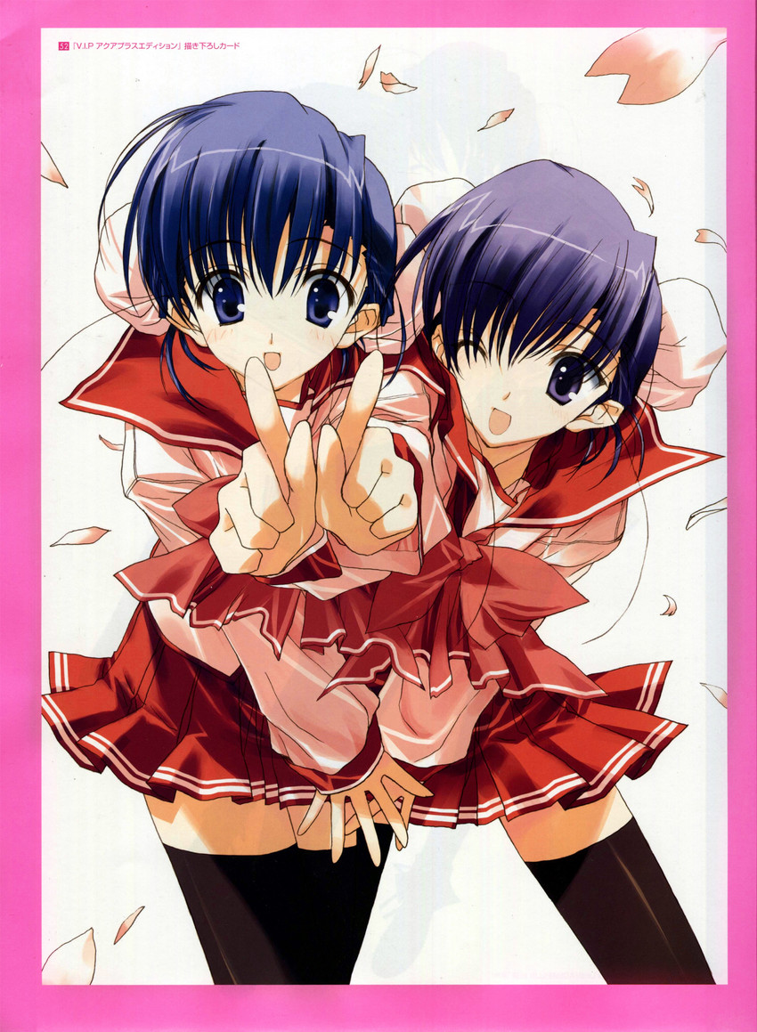 himeyuri sango and himeyuri ruri (to heart and 2 more) drawn by nakamura_takeshi