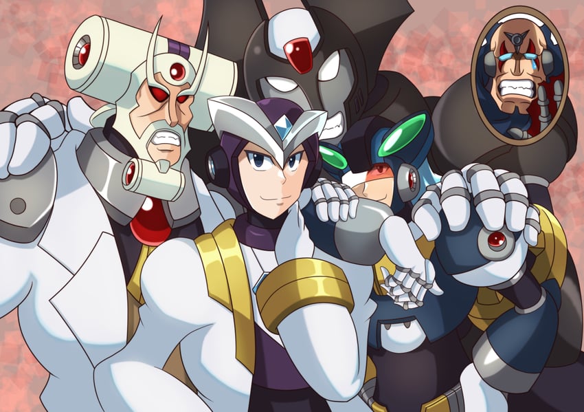 sigma, gate, dynamo, high max, and isoc (mega man and 2 more) drawn by kotatuman_dash