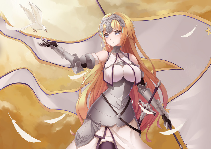 jeanne d'arc (fate and 1 more) drawn by rabi_(17865662561)