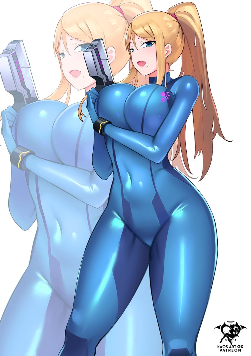 samus aran (metroid and 1 more) drawn by kaos_art