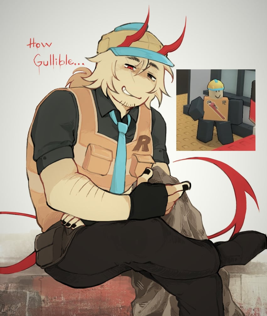 builderman and hatred (roblox and 1 more) drawn by p4kerson