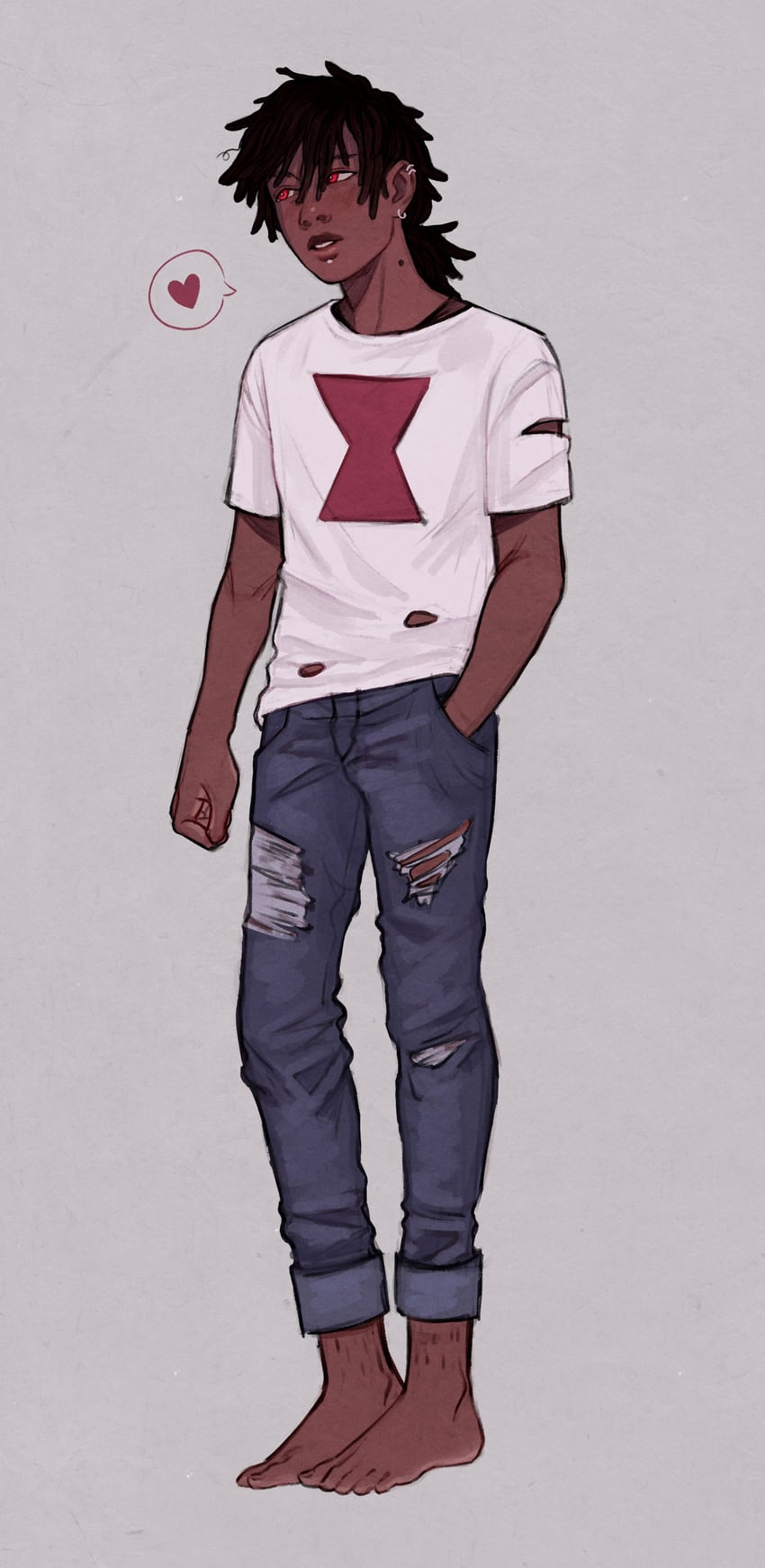 marshall lee (adventure time and 1 more) drawn by blaye-art