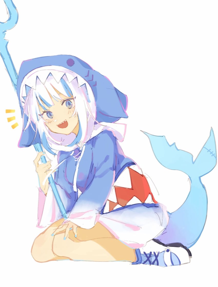 gawr gura (hololive and 1 more) drawn by virno