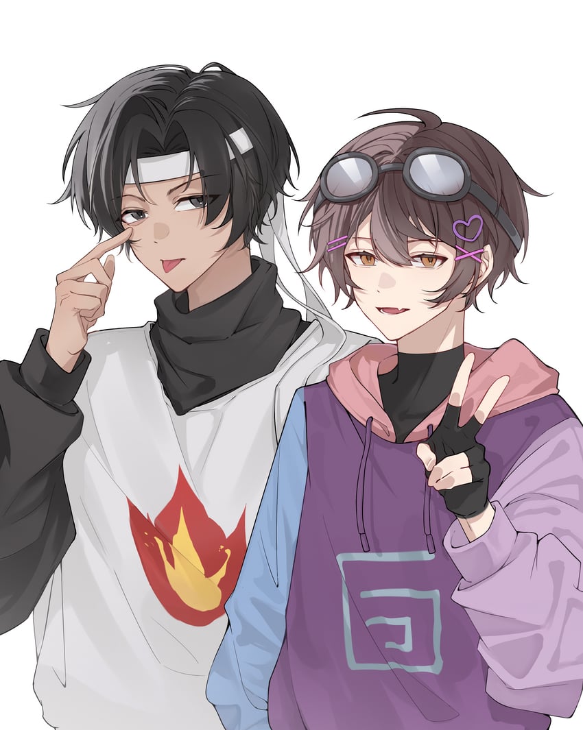 sapnap and karl jacobs (minecraft youtube and 1 more) drawn by biscuit404hate