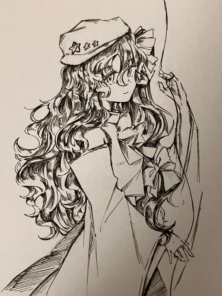 label girl (touhou and 1 more) drawn by uzumibi