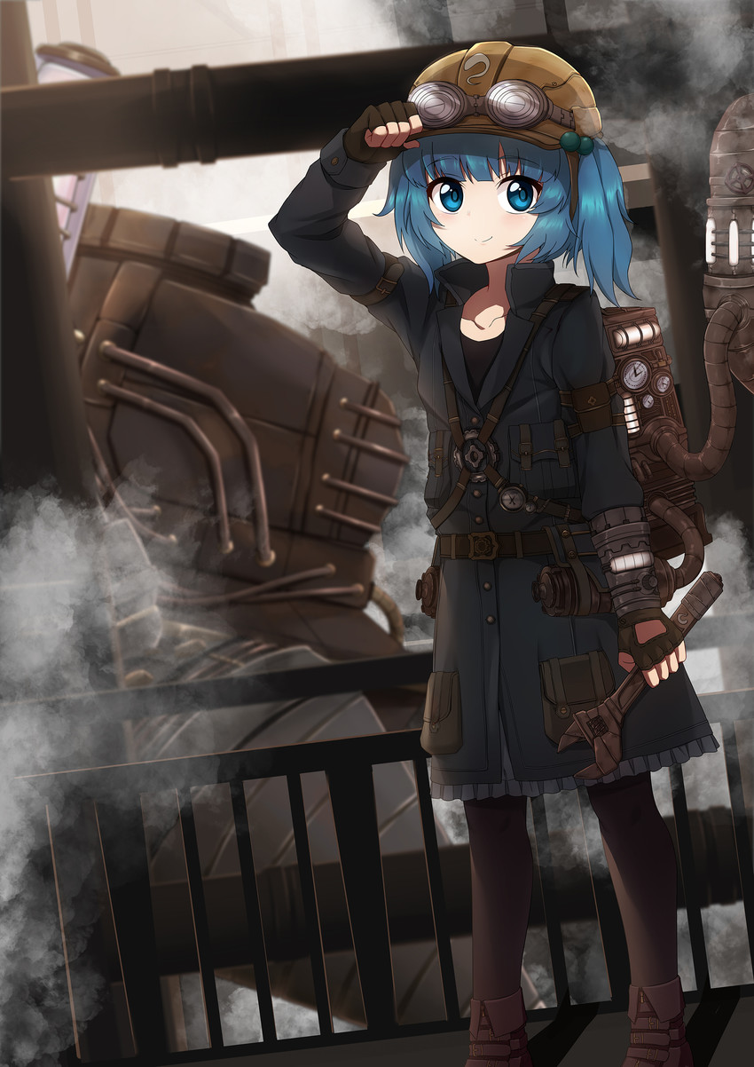 kawashiro nitori (touhou) drawn by caibao_return