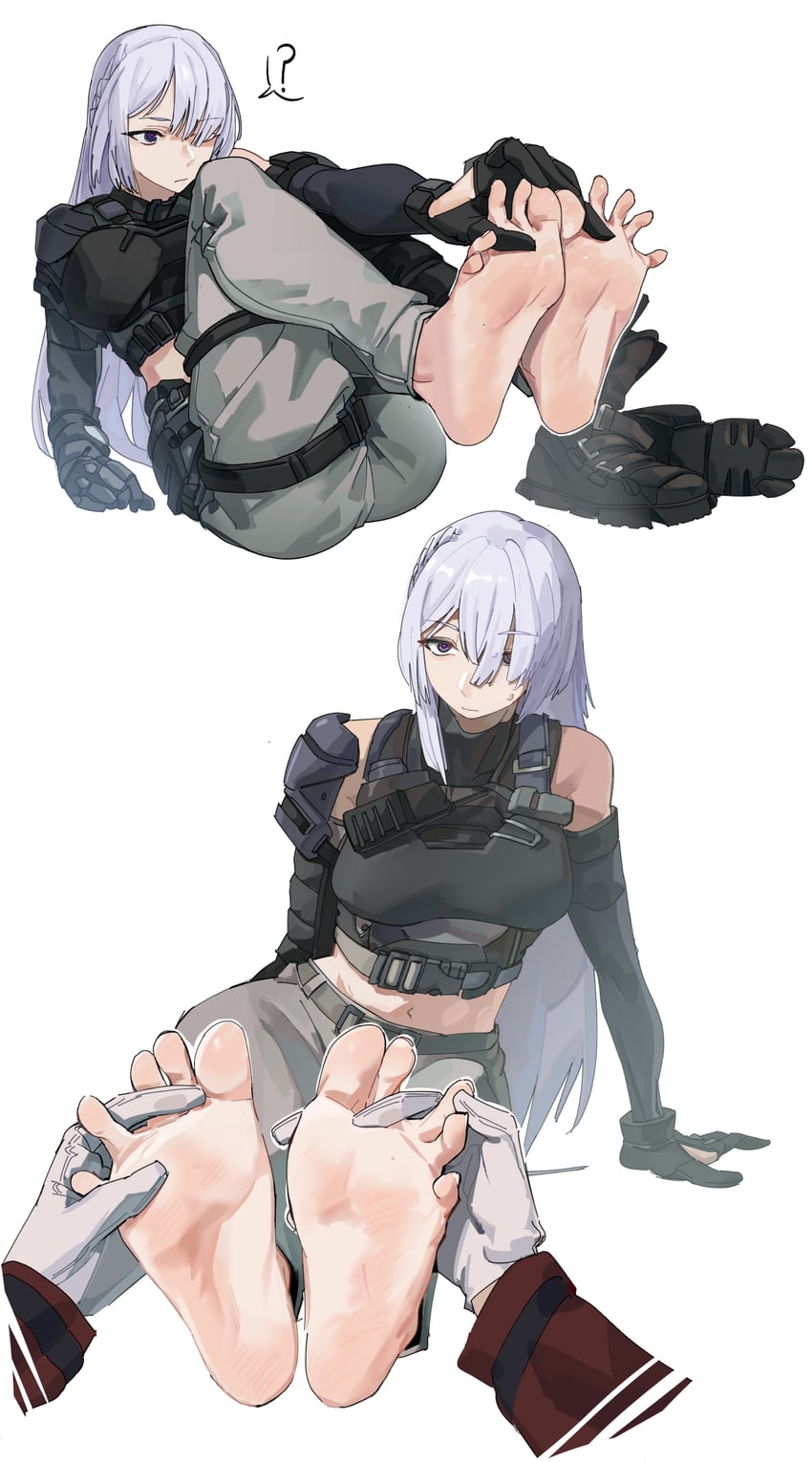 commander and ak-15 (girls' frontline) drawn by er_ling_balu