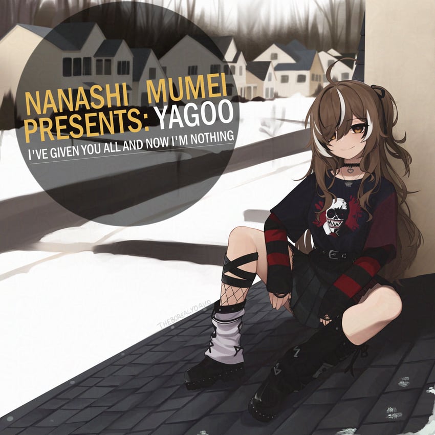 nanashi mumei and nightmare (hololive and 1 more) drawn by yoako