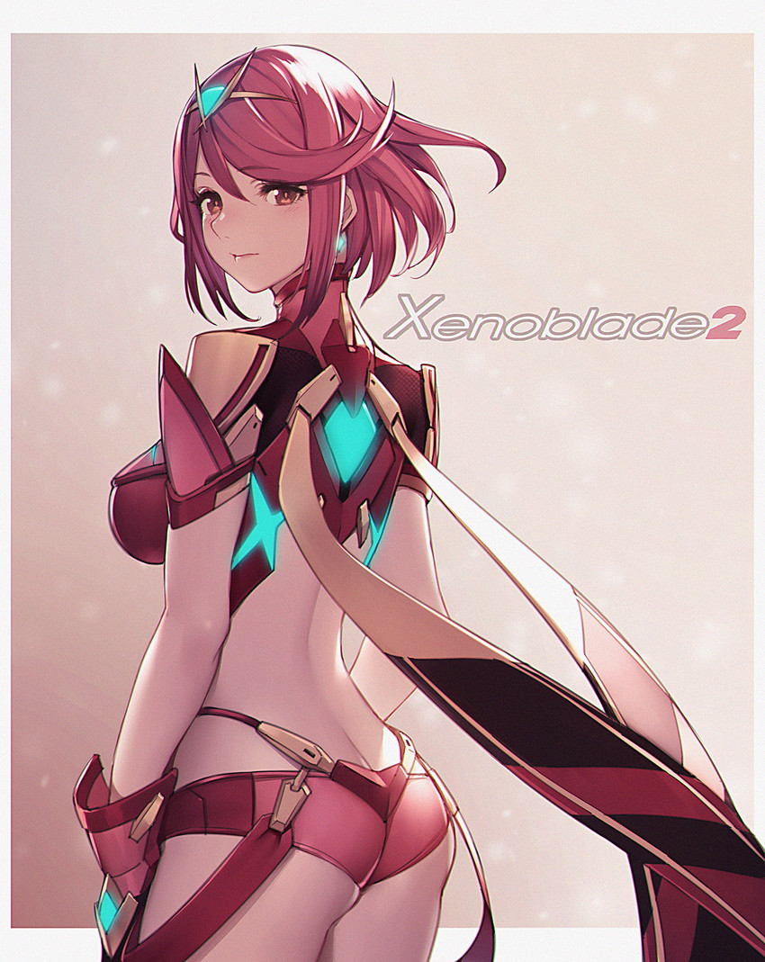 pyra (xenoblade chronicles and 1 more) drawn by pen_(steelleets)