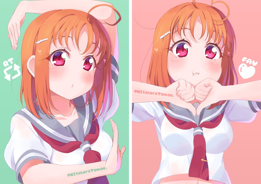 takami chika (love live! and 1 more) drawn by kitahara_tomoe_(kitahara_koubou)