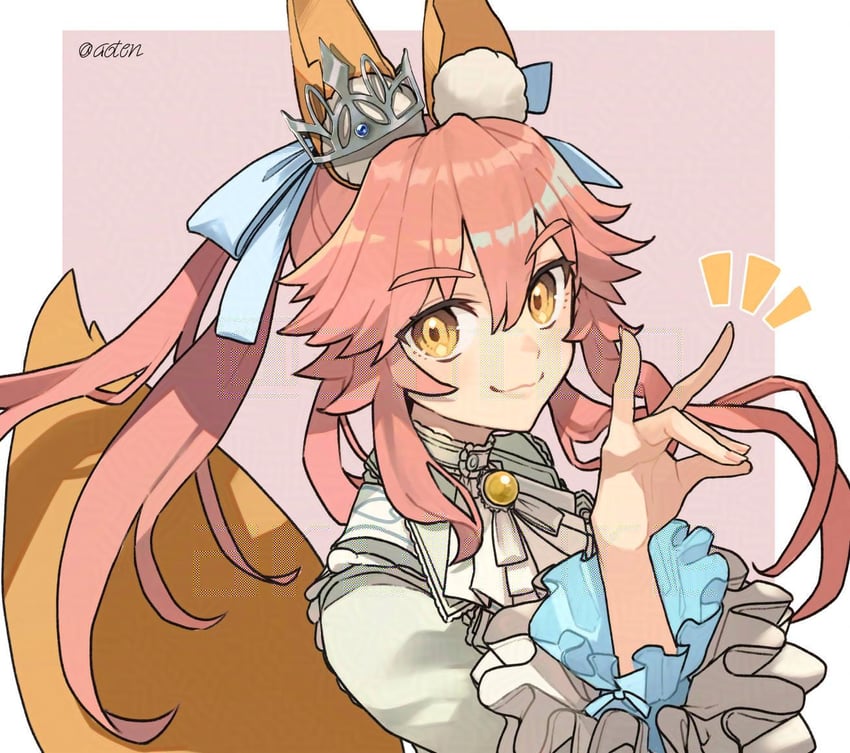 tamamo and tamamo no mae (fate and 1 more) drawn by aoten_(aoiroarekore)
