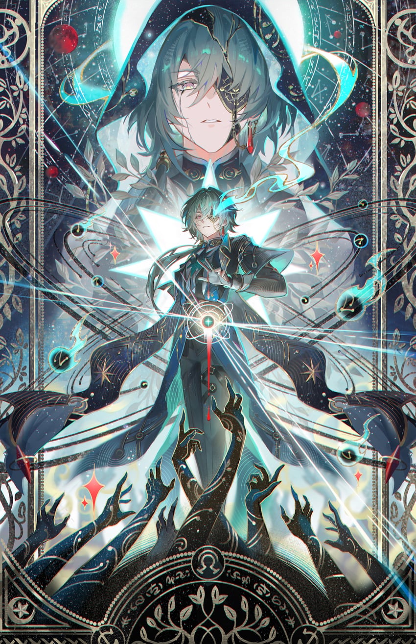 anaxa (honkai and 1 more) drawn by jessica_wijaya