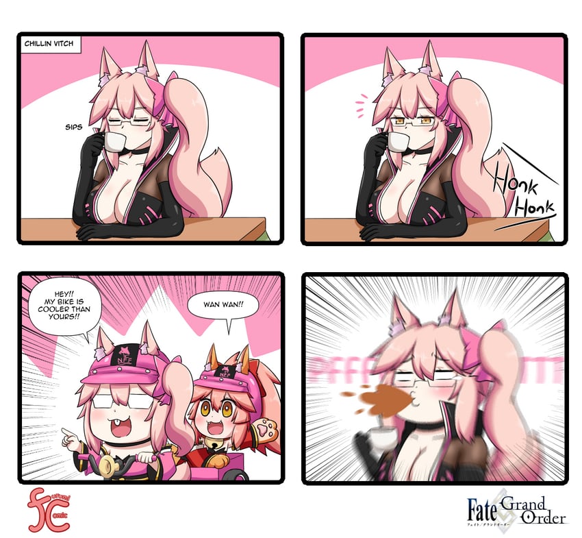 tamamo, tamamo cat, and koyanskaya (fate and 1 more) drawn by keita_naruzawa