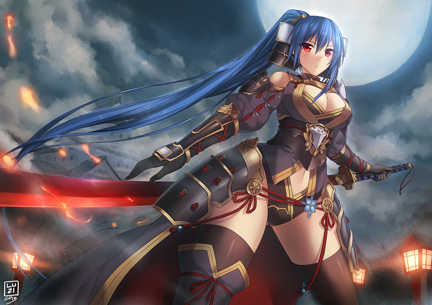 Anime girl armor knight