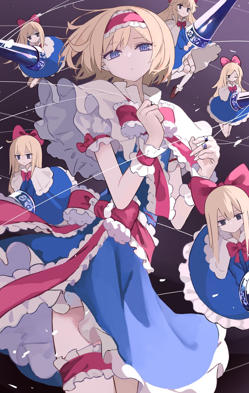 alice margatroid and shanghai doll (touhou) drawn by putchi_(kinokonokami)