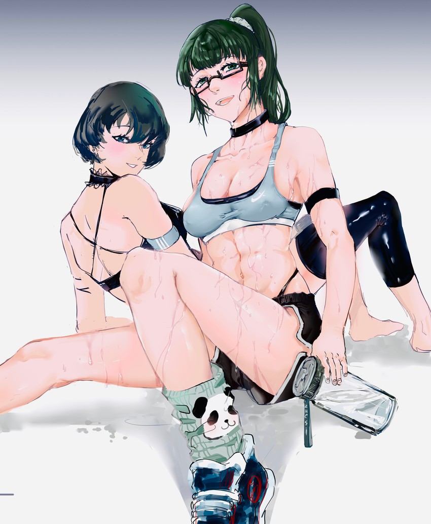 zen'in maki and zen'in mai (jujutsu kaisen) drawn by zhesi_(2323993809)
