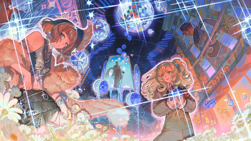 matilda bouanich, mercuria, j, and pioneer (reverse:1999) drawn by rottencrow