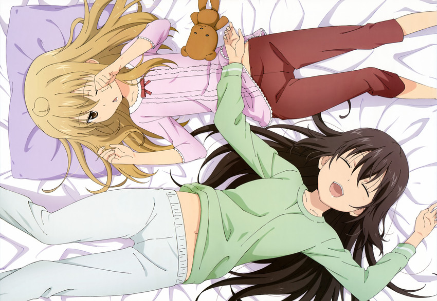 minami kana, minami chiaki, and fujioka-kuma (nyantype and 1 more) drawn by tsujikami_ayaka