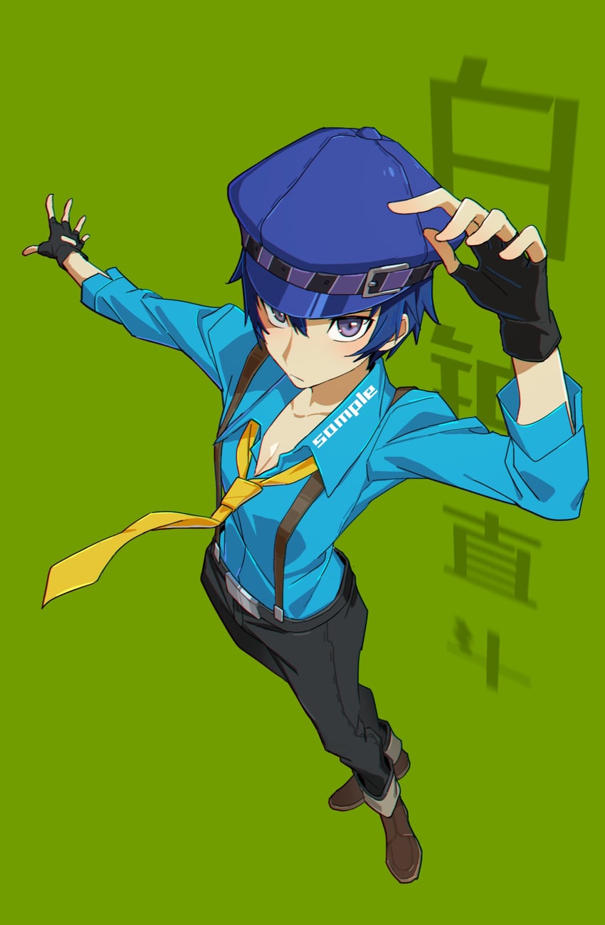 shirogane naoto (persona and 3 more) drawn by yiguanli123