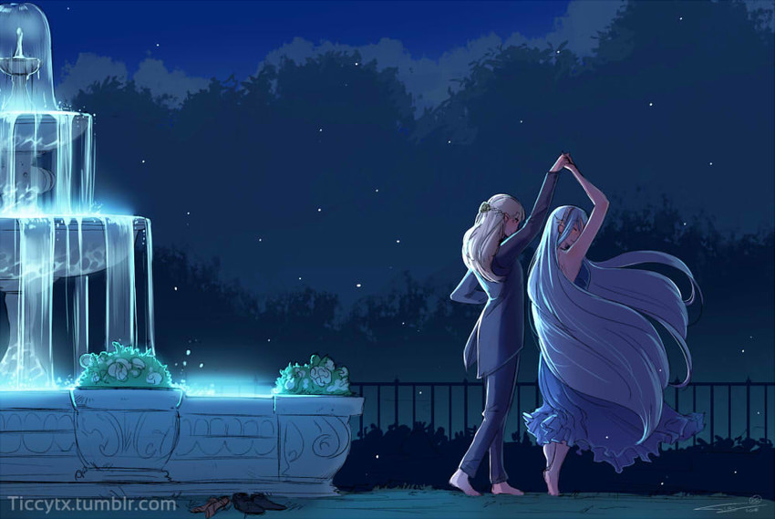 female corrin and azura (fire emblem and 1 more) drawn by ticcy