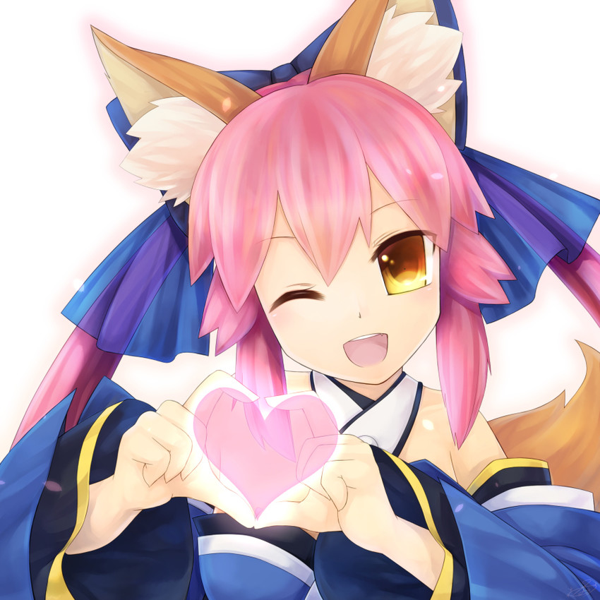tamamo and tamamo no mae (fate and 1 more) drawn by semi_(delcatty)