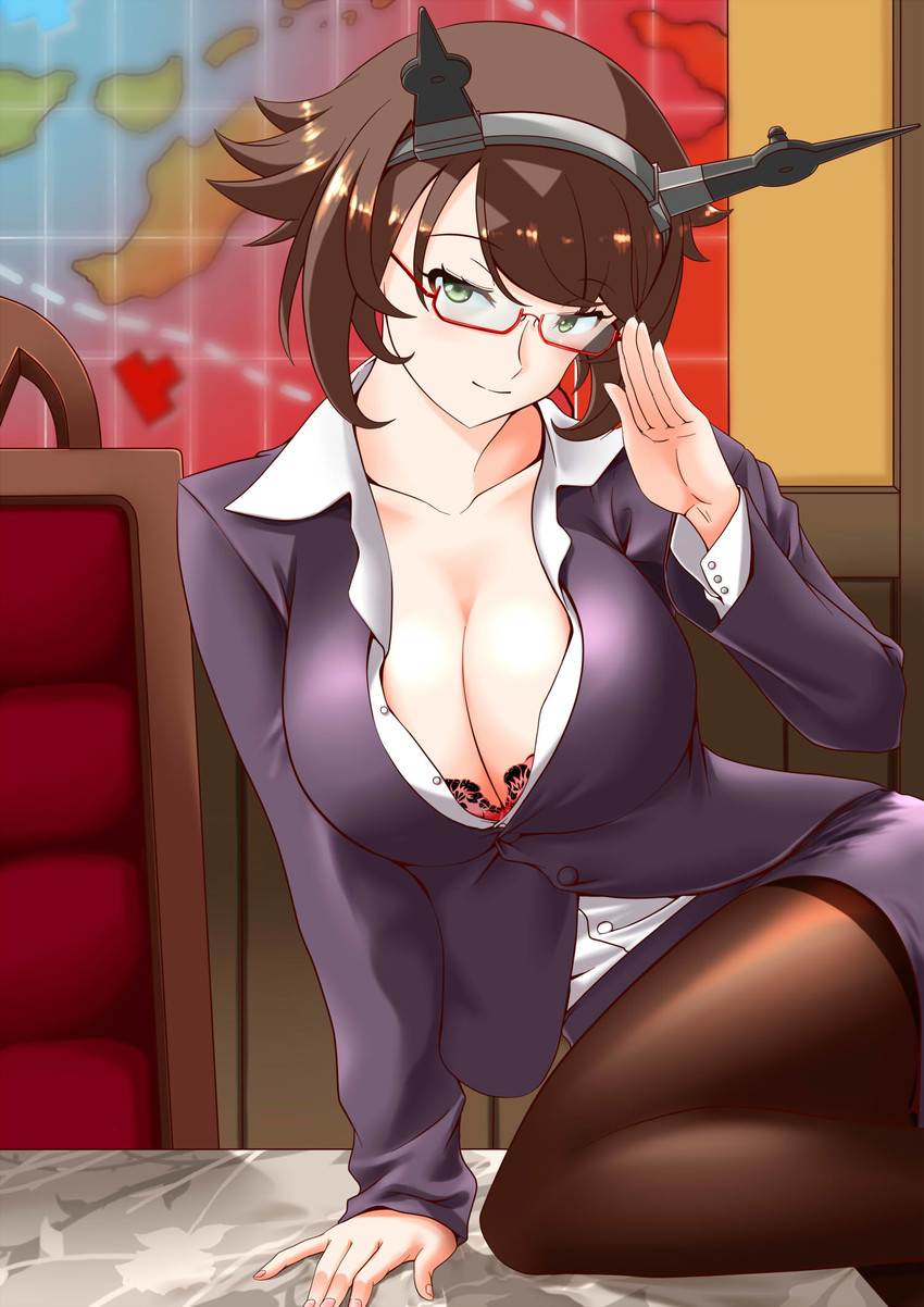 mutsu (kantai collection) drawn by kiriki_haruomi