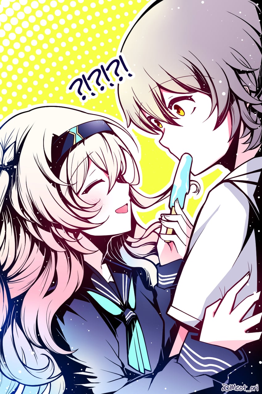 trailblazer, firefly, and caelus (honkai and 1 more) drawn by electronduck