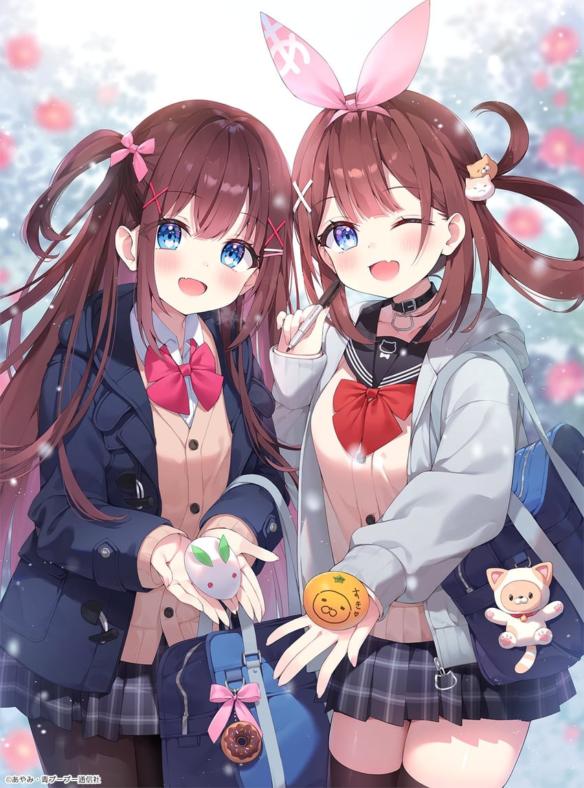 miyawaki sana and ayamy (original and 1 more) drawn by ayamy
