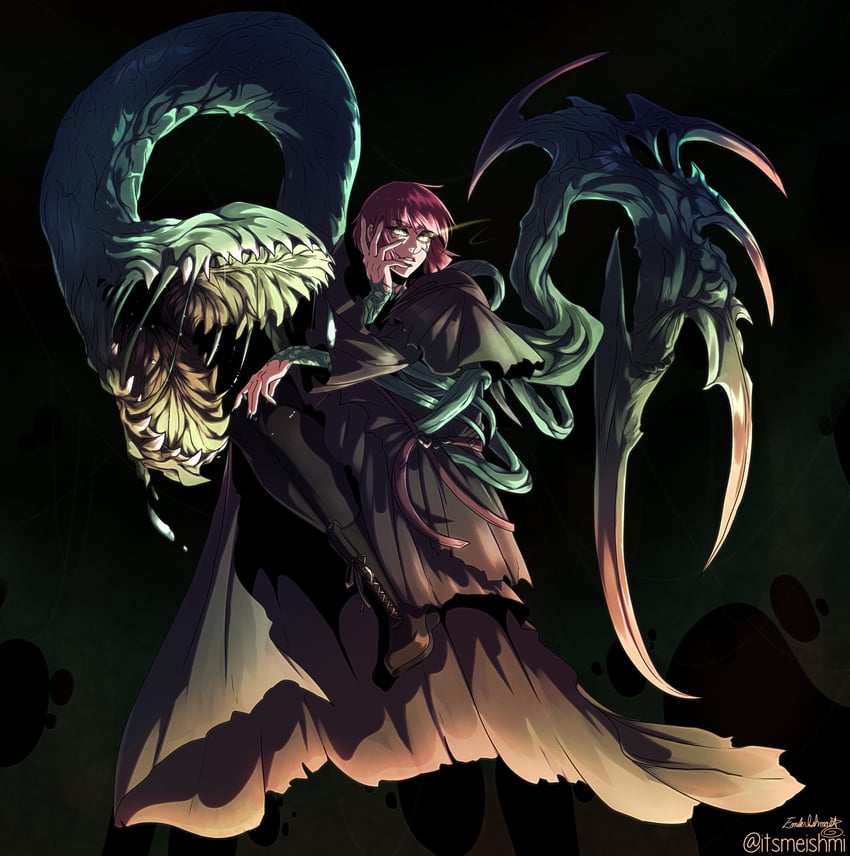 hegemone (final fantasy and 1 more) drawn by ishmi