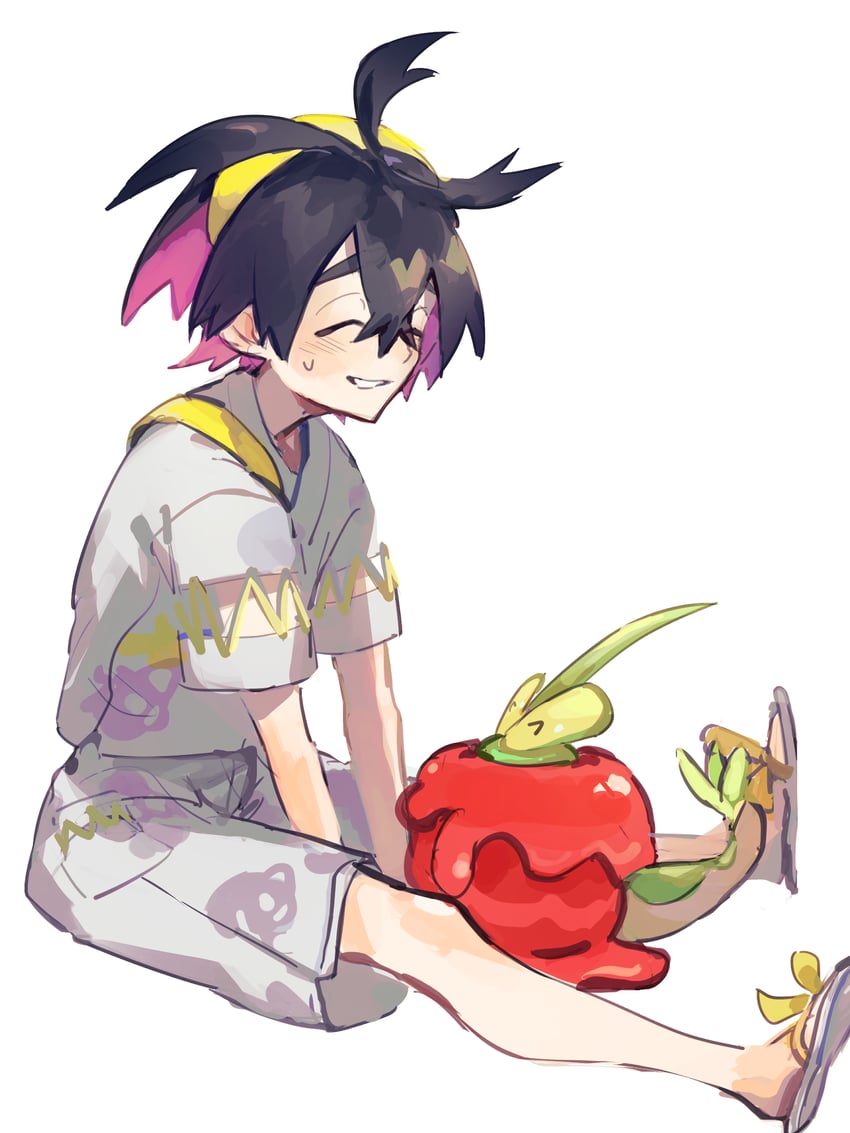 kieran and dipplin (pokemon and 1 more) drawn by maumaujanken