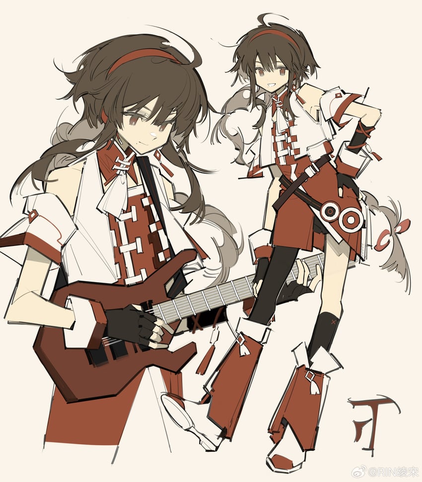 yuezheng ling (vocaloid and 1 more) drawn by rin_lingsong