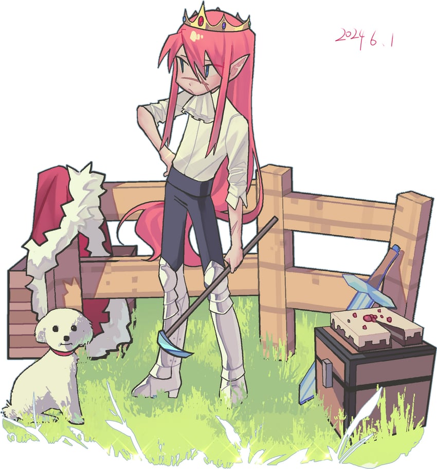 technoblade and floof (real life and 2 more) drawn by keyihaoye