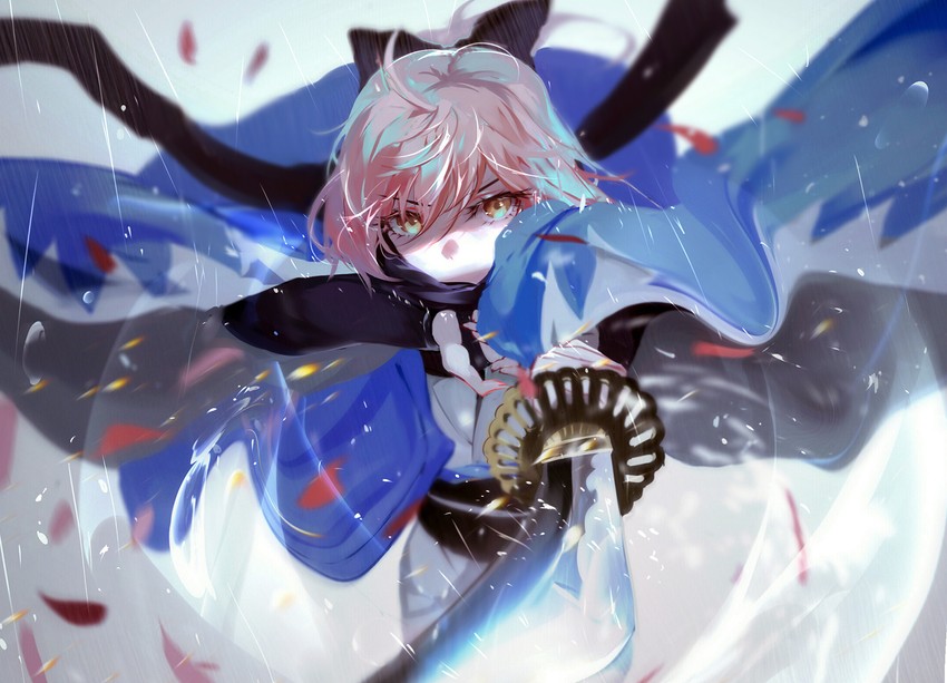 okita souji (fate and 1 more) drawn by vardan