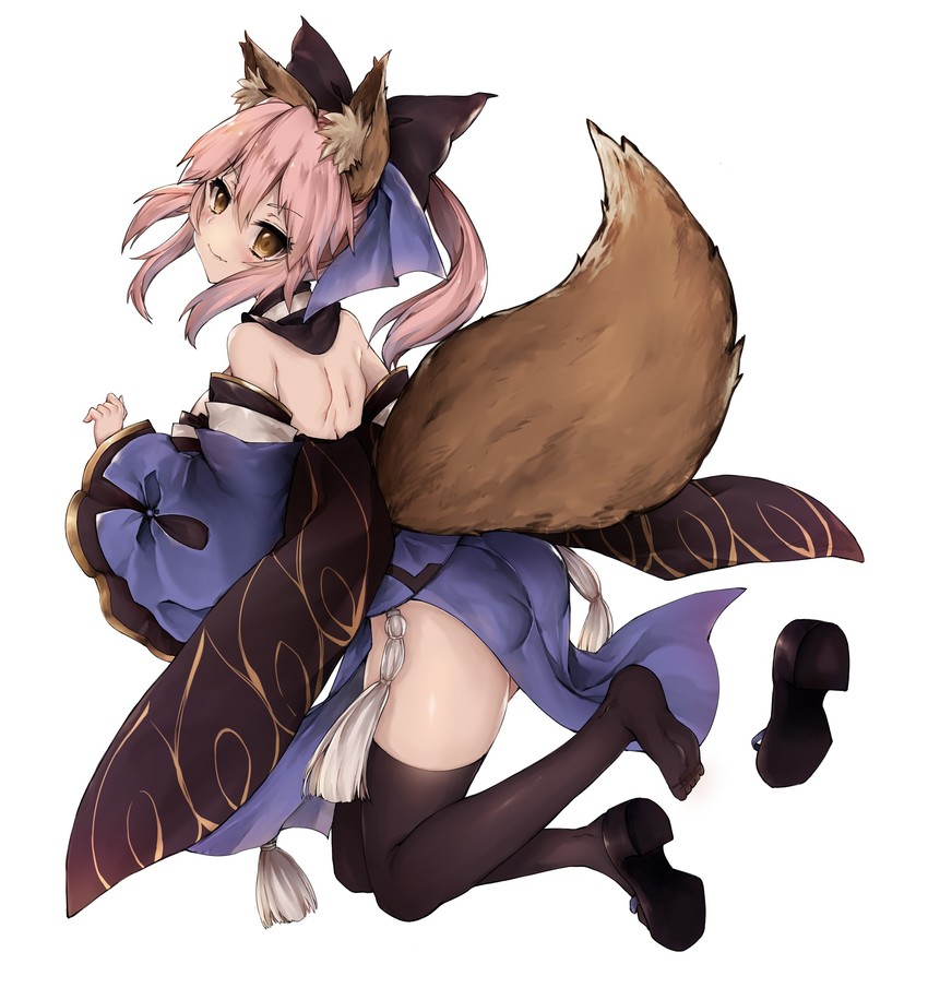 tamamo and tamamo no mae (fate and 1 more) drawn by ryuuji_teitoku