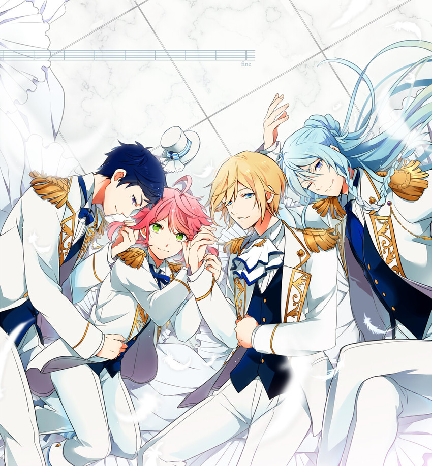 himemiya tori, tenshouin eichi, hibiki wataru, and fushimi yuzuru (ensemble stars!) drawn by isago_(ica)