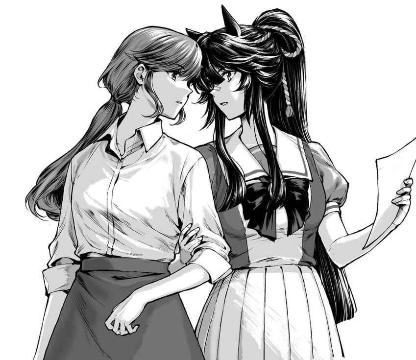 trainer, narita brian, and female trainer (umamusume) drawn by aoi_(aoi306)