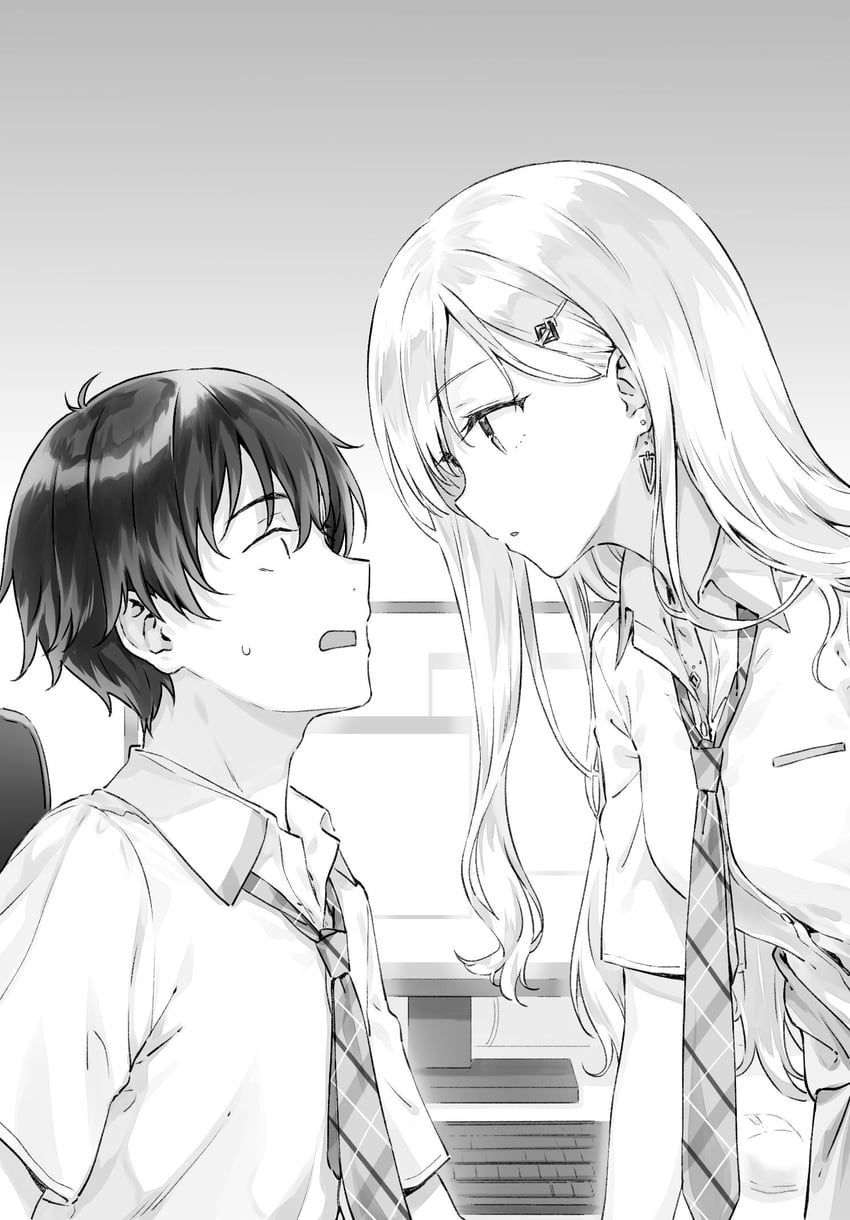 ayase saki and asamura yuuta (gimai seikatsu) drawn by hiten_(hitenkei)