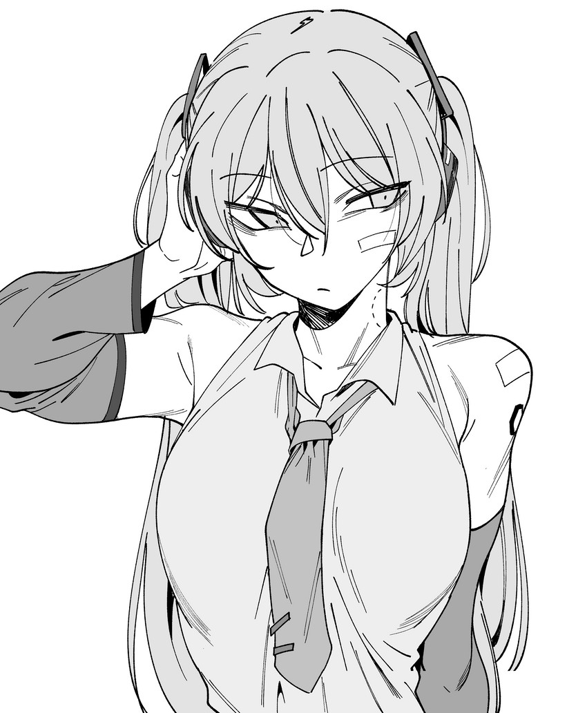 hatsune miku (vocaloid) drawn by urec